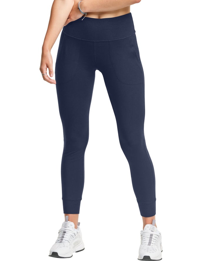 Champion Authentic - Naisten Laivastonsininen Legginsit - Suomi 2649873-KQ